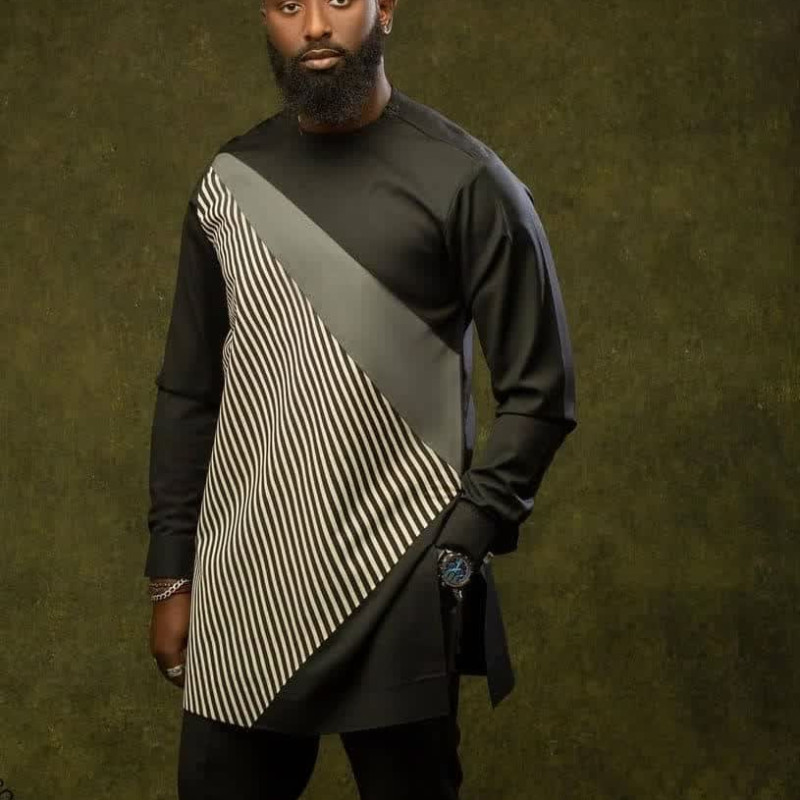 Green Long sleeve Kaftan